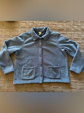 Women’s L.L. Bean Lightweight Women’s Button Front Jacket / Sweater Size Large